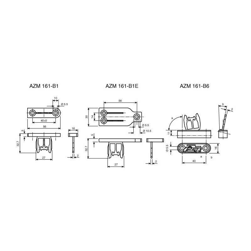 Schmersal Actuator for Use with AZM 161 Safety Switch Stainless Steel Material Germany AZM 161-B1E