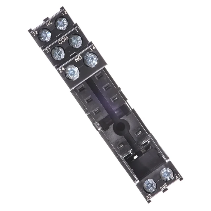 TE Connectivity 5 Way 240V AC DIN Rail Relay Socket for RT Series 6-1415035-1