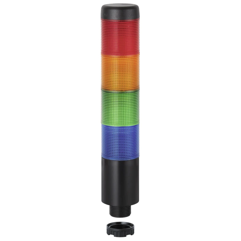 Werma Kompakt 37 Series Signal Tower Buzzer 4 Lights Blue Red Green Yellow LED 24V Base 699.250.75