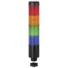 Werma Kompakt 37 Series Signal Tower Buzzer 4 Lights Blue Red Green Yellow LED 24V Base 699.250.75