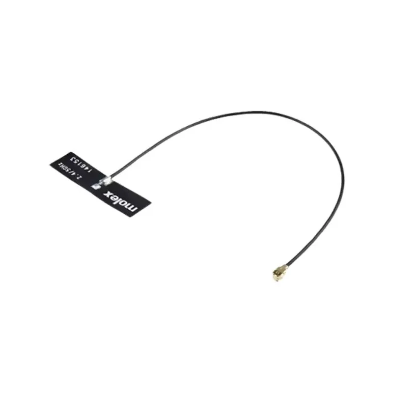 Molex Internal Dual Band WiFi Antenna 2.4 GHz - 5 GHz, 3.7 dBi Gain, 150mm Cable Length, Adhesive Mount 146153-0150