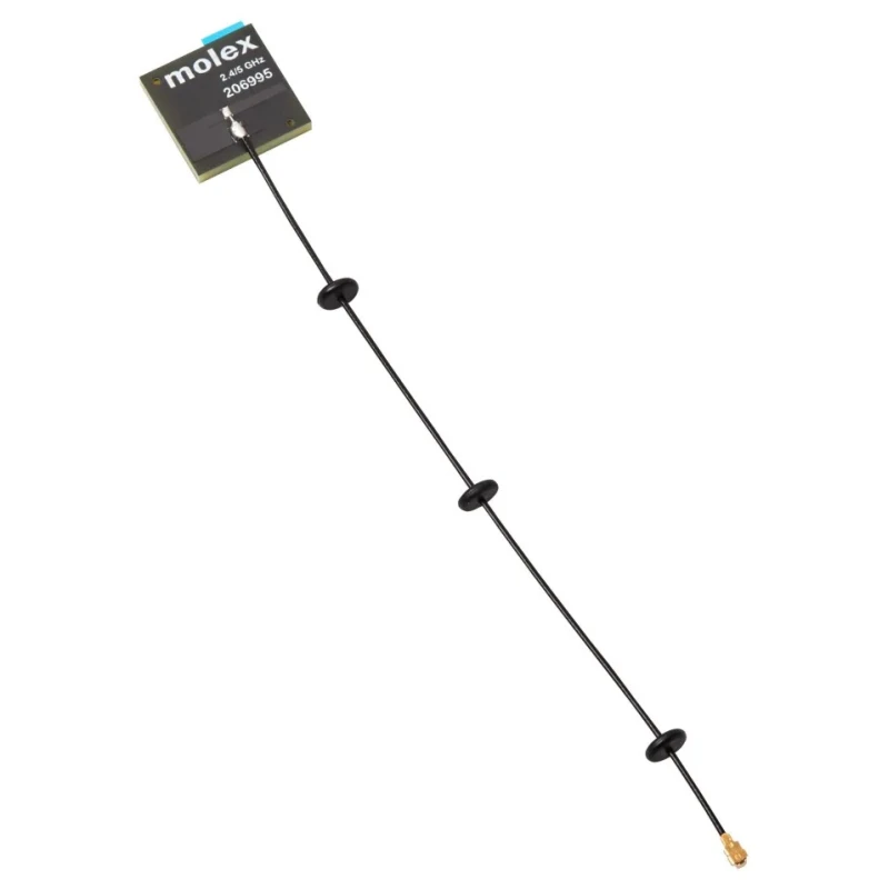 Molex Internal Patch WiFi Antenna with UFL/IPEX MHF Connector, 2.4-5.85 GHz, 3.6 dBi Gain, 150mm Cable Length 206995-0150