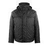 Mascot Workwear Black Water Resistant Winter Jacket, Polyester Outer, Fleece Lining, Size M, Unisex, Zipper 12135-211-09 M