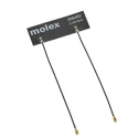 Molex Internal Square WiFi Antenna with UFL/IPEX MHF Connector, 2400-5850 MHz, 5.4 dBi Gain, Adhesive Mounting 208482-0200
