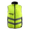 Mascot Workwear White Black Green Yellow Zipper Hi Vis Vest Size XL 15565-249-1709 XL