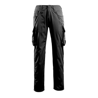 Mascot Workwear Ingolstadt Unisex Black Polyester Cotton Trousers 35 in Waist 82 cm Leg 16179-230-09 82C50