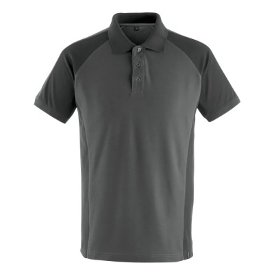 Mascot Workwear BOTTROP Anthracite Cotton Polyester Short Sleeve Polo Shirt 2XL 50569-961-1809 2XL