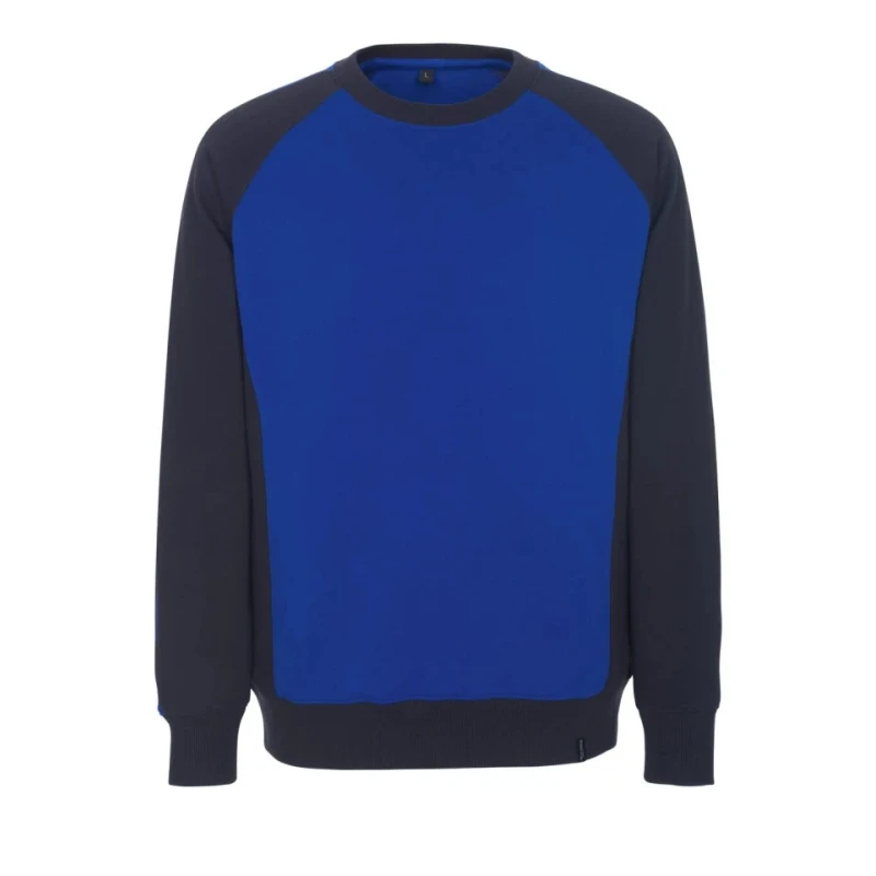 Mascot Workwear Blue Cotton Polyester Unisex Pull Over Work Sweatshirt 50570-962-11010 L