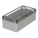 Bopla Euromas Series IP66 IK07 Light Grey Transparent Lid Polycarbonate Enclosure 55 mm x 160 mm x 80 mm 02220100