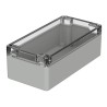 Bopla Euromas Series IP66 IK07 Light Grey Transparent Lid Polycarbonate Enclosure 55 mm x 160 mm x 80 mm 02220100
