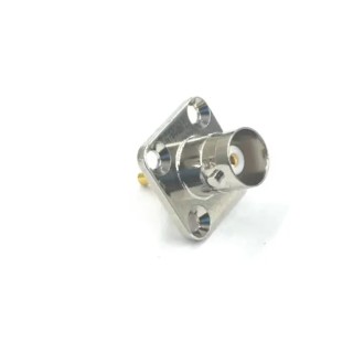RS PRO Coaxial Connector Flange Female BNC 50 Ω Straight Body Welding 218-4242