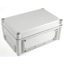 Fibox Flanged EK Series Grey Polycarbonate Enclosure IP66 IP67 IK08 130 mm x 280 mm x 190 mm EKJB 130 G + EKJVT