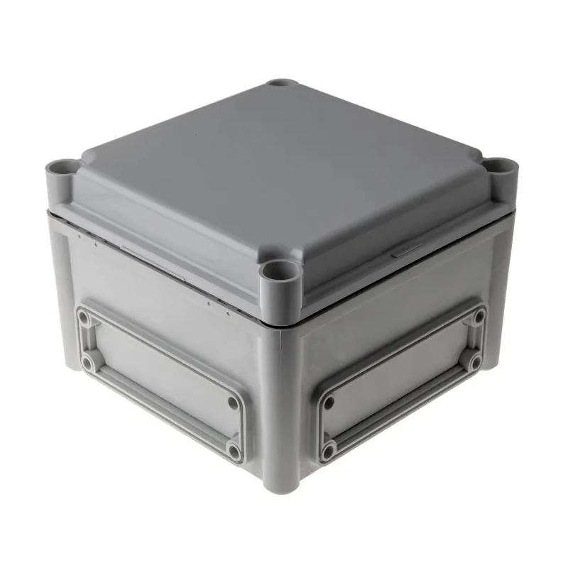 Fibox Flanged EK Series Grey Grey Lid Polycarbonate Enclosure IP66 IP67 IK08 130 mm x 190 mm x 190 mm EKHA 130 G + EKHVT