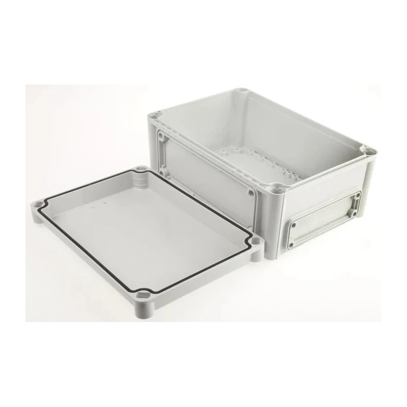 Fibox Flanged EK Series Grey Polycarbonate Enclosure IP66 IP67 IK08 130 mm x 280 mm x 190 mm EKJB 130 G + EKJVT
