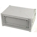 Fibox Flanged EK Series Grey Polycarbonate Enclosure IP66 IP67 IK08 130 mm x 280 mm x 190 mm EKJB 130 G + EKJVT