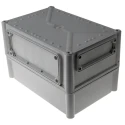 Fibox Flanged EK Series Polycarbonate Enclosure Grey Lid IP66 IP67 IK08 180 mm x 280 mm x 190 mm EKJB 180 G + EKJVT