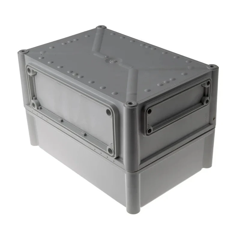 Fibox Flanged EK Series Polycarbonate Enclosure Grey Lid IP66 IP67 IK08 180 mm x 280 mm x 190 mm EKJB 180 G + EKJVT