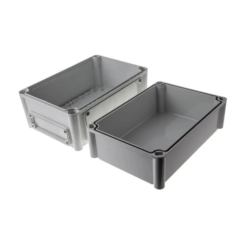 Fibox Flanged EK Series Polycarbonate Enclosure Grey Lid IP66 IP67 IK08 180 mm x 280 mm x 190 mm EKJB 180 G + EKJVT