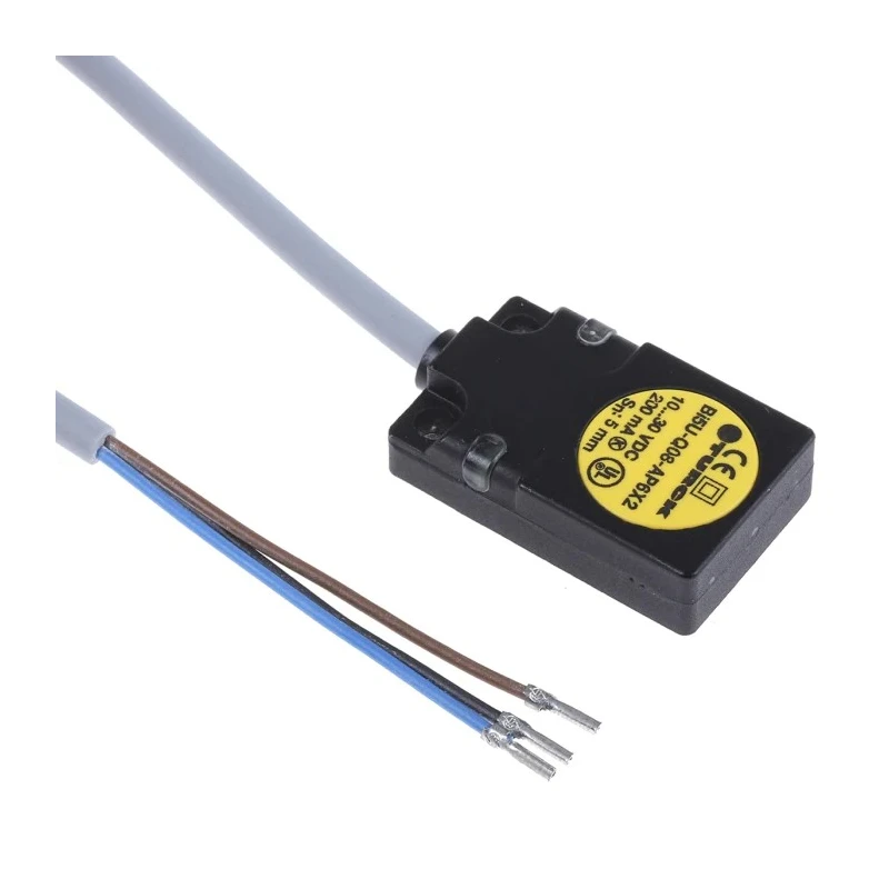 Turck Block Inductive Proximity Sensor PNP Flush Mounting 30 V DC 200 mA 5 mm Detection BI5U-Q08-AP6X2