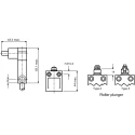 Honeywell Technologies 14CE Series Plunger Limit Switch SPDT Die Cast Zinc Housing IP65-IP68 250V ac 14CE3-1H