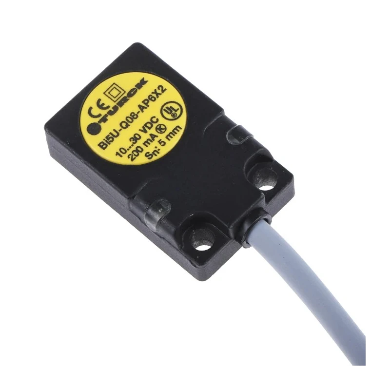 Turck Block Inductive Proximity Sensor PNP Flush Mounting 30 V DC 200 mA 5 mm Detection BI5U-Q08-AP6X2