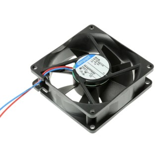 ebm-papst 8400 N Series Axial Fan 24V DC 33 m³/h 700 mW 30 mA Max IP20 80 mm 25 mm IP20