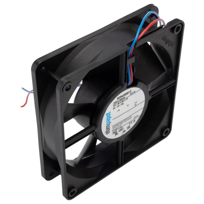 ebm-papst 4300 Series Axial Fan 12V DC 3.1W 140 m³/h 220mA IP68 119mm x 119mm x 32mm 