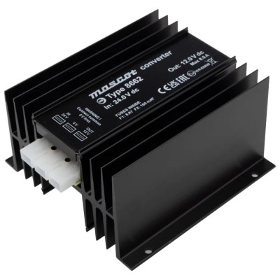 Mascot 8662 DC/DC Converter 13.5V DC Output, 8 A Current, 20V-24V DC Input, Operating Temp -20°C to 25°C 8662000067