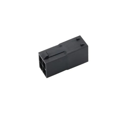 Molex 4 Way Nylon Connector Housing, Black, Plug Type, 26mm Length, 24 to 16 AWG Wire Size 172762-1004