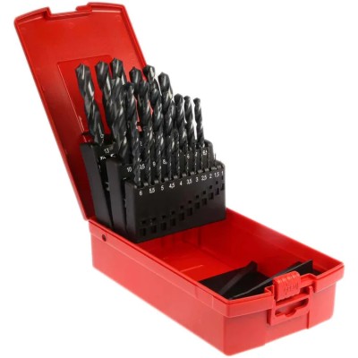 Dormer 25-Piece Multi-Material HSS Twist Drill Bit Set 1 mm to 13 mm A190204