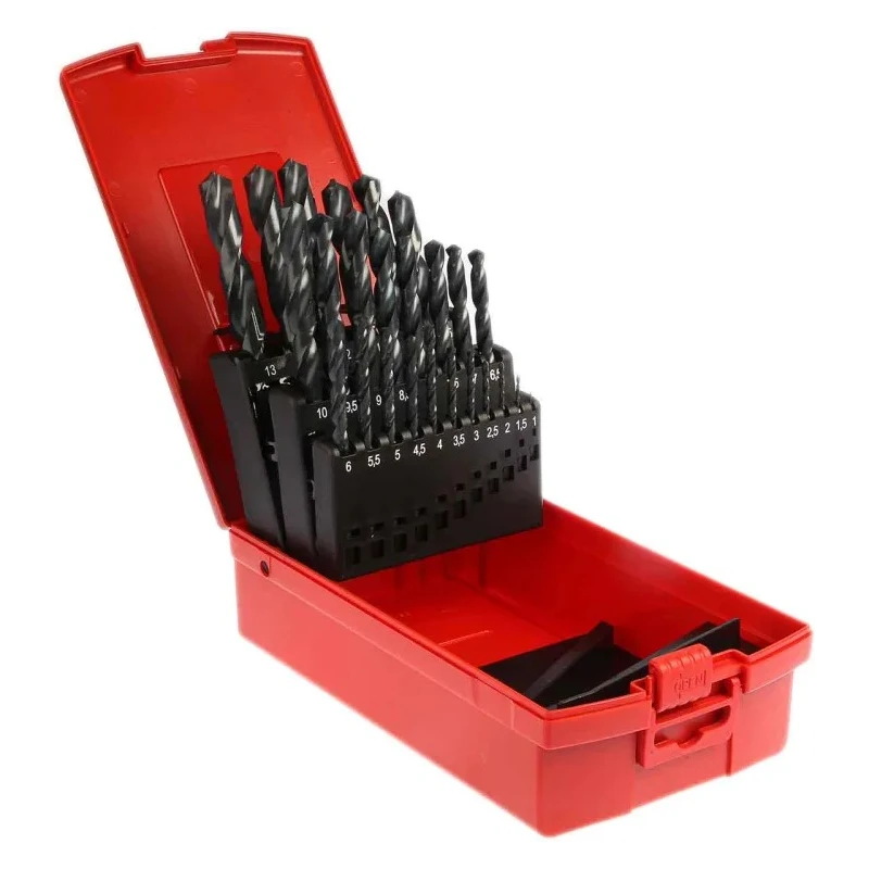 Dormer 25-Piece Multi-Material HSS Twist Drill Bit Set 1 mm to 13 mm A190204
