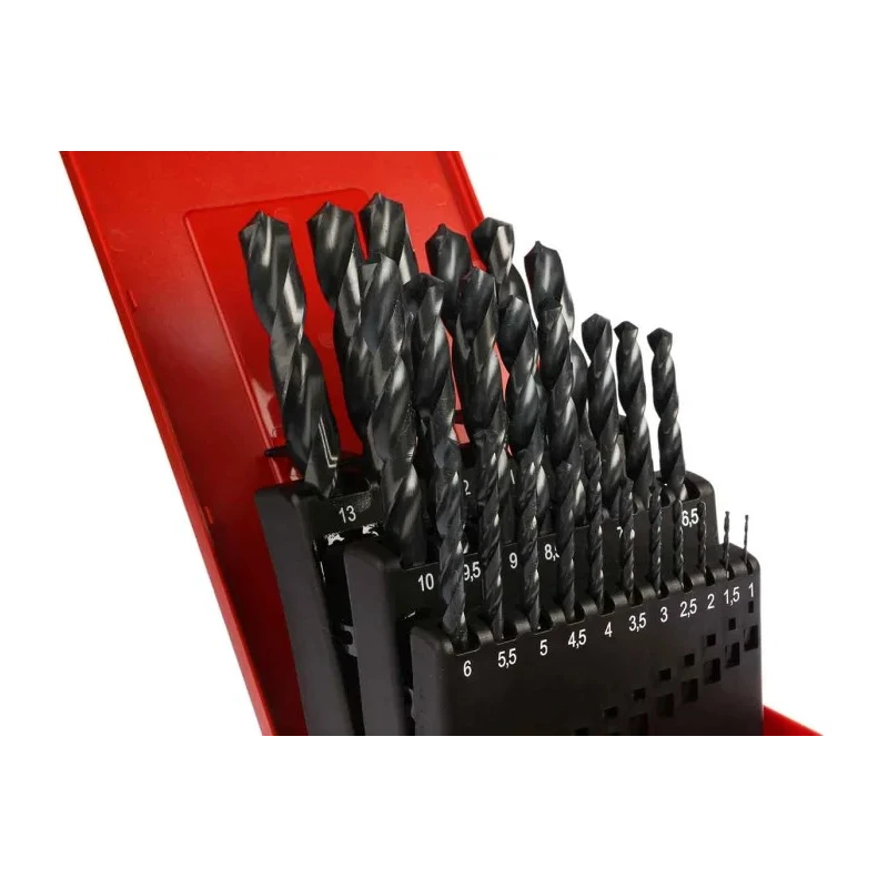 Dormer 25-Piece Multi-Material HSS Twist Drill Bit Set 1 mm to 13 mm A190204