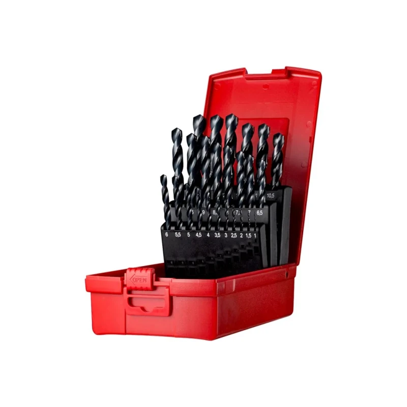 Dormer 25-Piece Multi-Material HSS Twist Drill Bit Set 1 mm to 13 mm A190204