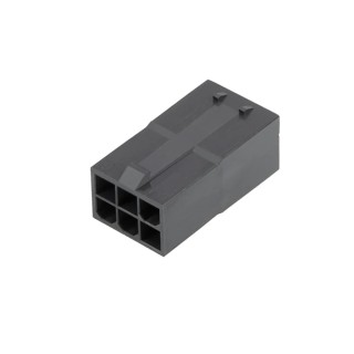 Molex Mini-Fit Sigma 2 Way Nylon Connector Housing Black 26mm Length 172762-1002