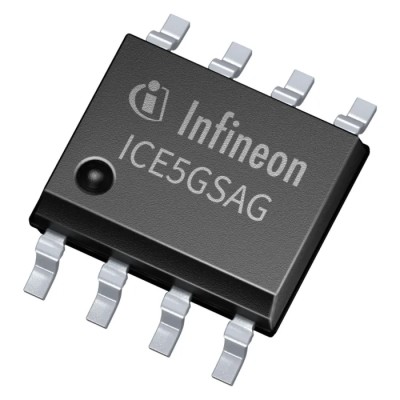 Infineon AC/DC Converter Flyback Topology Surface Mount 8-Pin DSO Package 125kHz Switching Frequency 108W ICE5GSAGXUMA1