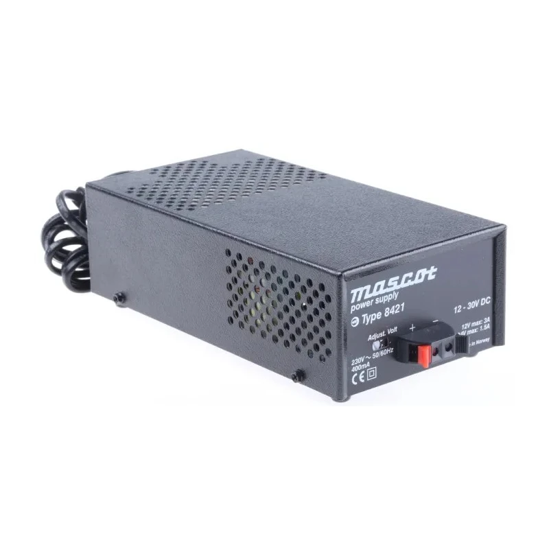Mascot Stabilised Linear AC/DC Adapter 230V AC Input 3A Output 12V 36W TS070709 8421-12/30