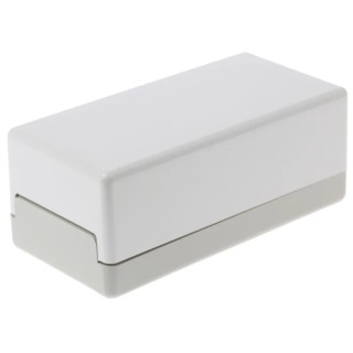 OKW Flat-Pack Case Series Grey White Lid ABS Enclosure IP40, 40 mm x 100 mm x 50 mm 