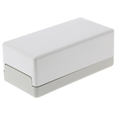 OKW Flat-Pack Case Series Grey White Lid ABS Enclosure IP40, 40 mm x 100 mm x 50 mm 