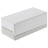 OKW Flat-Pack Case Series Grey White Lid ABS Enclosure IP40, 40 mm x 100 mm x 50 mm