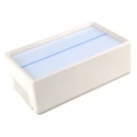 OKW White ABS Flat-Pack Instrument Case 70 mm x 210 mm x 125 mm A9540165+A9195401