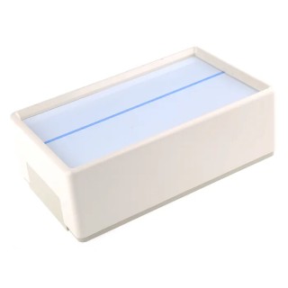 OKW White ABS Flat-Pack Instrument Case 70 mm x 210 mm x 125 mm A9540165+A9195401