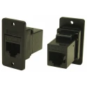 RS Pro RJ45 Connector Female Panel Mount Cat6 Rectangular 1 Port 8 Way RJ45
