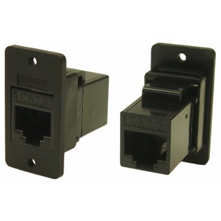 RS Pro RJ45 Connector Female Panel Mount Cat6 Rectangular 1 Port 8 Way RJ45