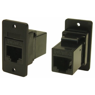 RS Pro RJ45 Connector Female Panel Mount Cat6 Rectangular 1 Port 8 Way RJ45