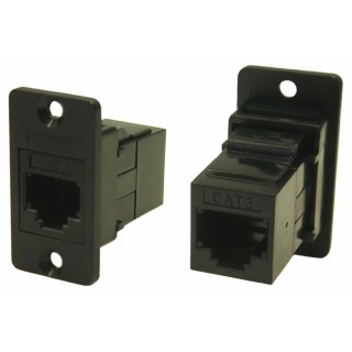RS PRO RJ11 Connector Female, Panel Mount, Cat3 Rectangular 1 Port 6 Way RJ11
