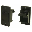 RS PRO Blanking Plate for Use with Feed Through Connector, RJ45, Black Die Cast Zinc Material 218-8328