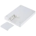 OKW White ABS Shell-Type Handheld Enclosure with Integral Battery Compartment IP65 190 mm x 68 mm x 138 mm IP65