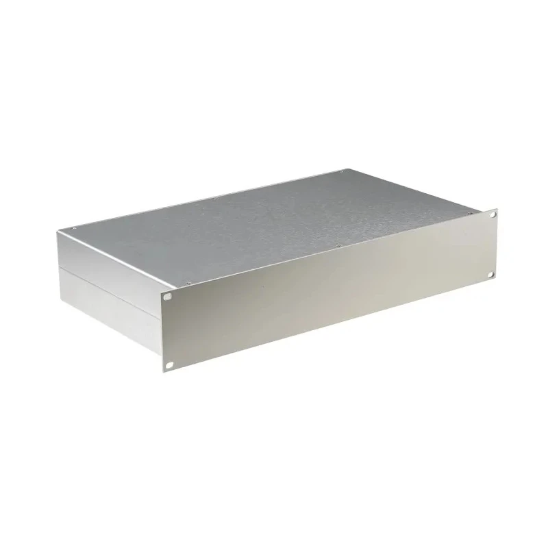 RS PRO 2 U 19 in Aluminium Rack Mount Case External Depth 254 mm External Height 88 mm 584-227