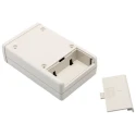 OKW Shell-Type Case Series White ABS Handheld Enclosure Integral Battery Compartment IP65 114 mm x 33 mm x 72 mm IP65