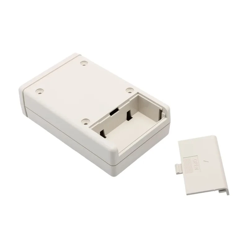 OKW Shell-Type Case Series White ABS Handheld Enclosure Integral Battery Compartment IP65 114 mm x 33 mm x 72 mm IP65